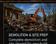 Excavator demolition project